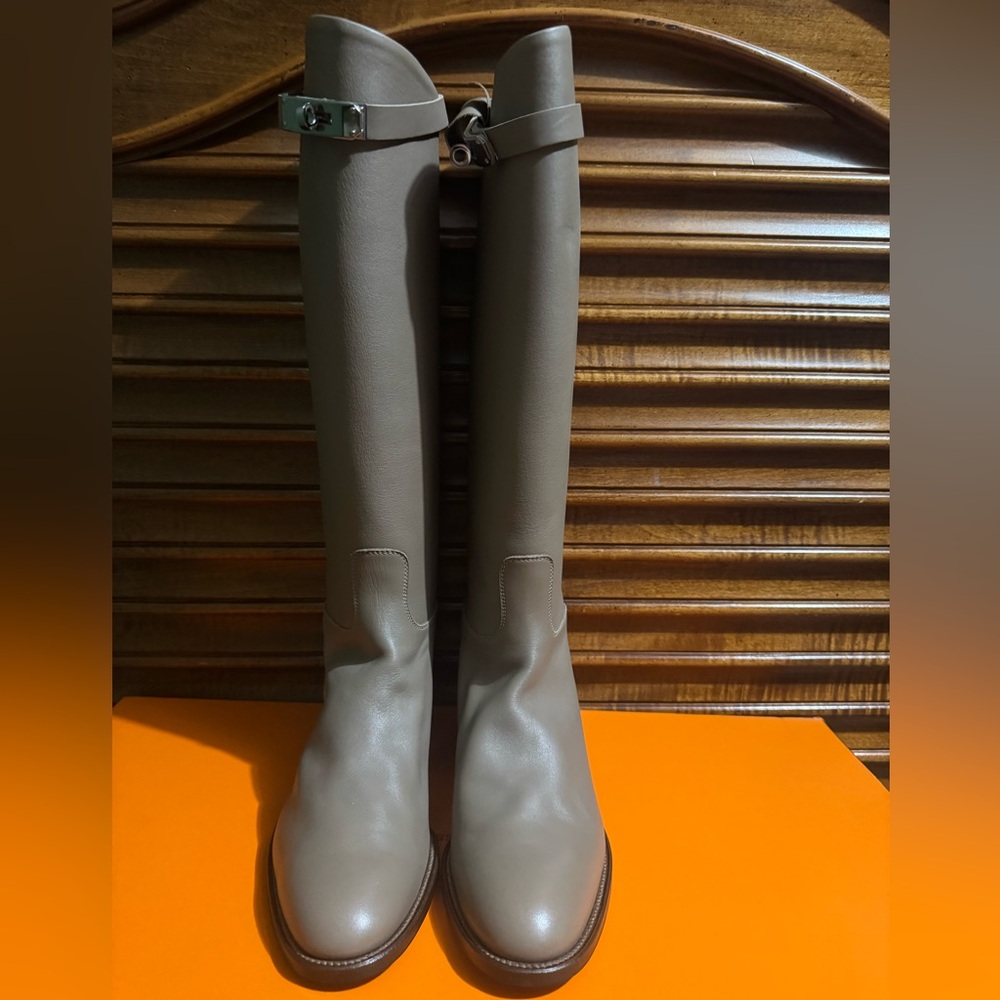 Hermes Jumping Boots Etoupe